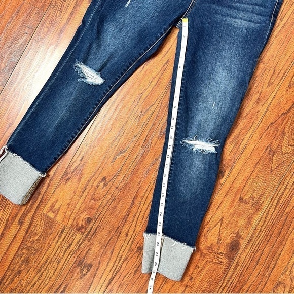 Joe’s Jeans Dark Wash Distressed Ripped High Waisted Skinny Jeans Size 28 - Picture 14 of 16